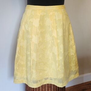 The Limited Yellow A-Line Skirt